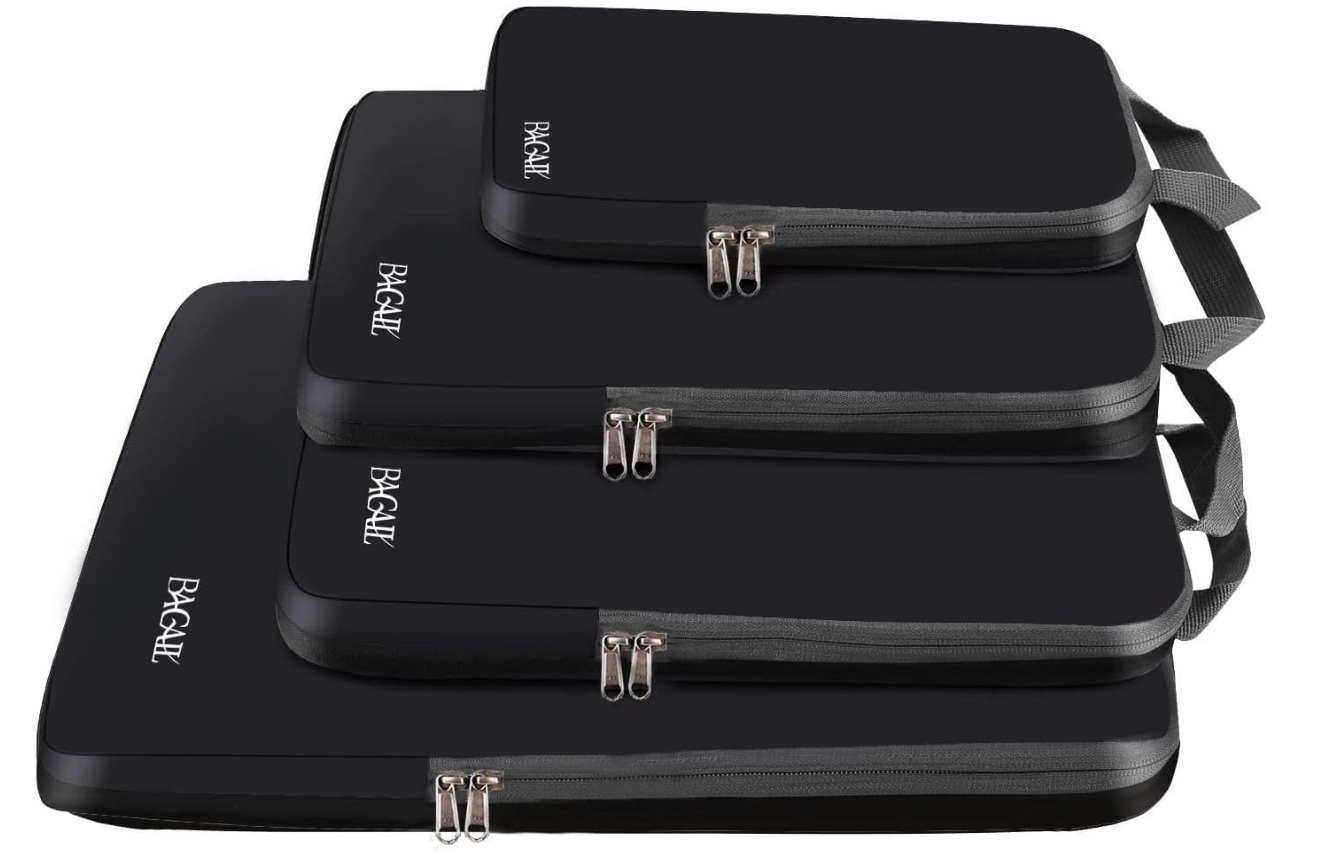 Compression packing cubes help you create even more space in your case