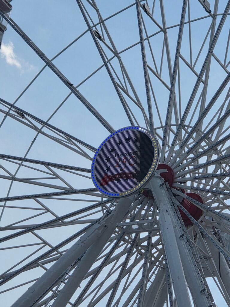 Washington, DC's 250th Anniversary: Was It Worth It? dc250 ferriswheel